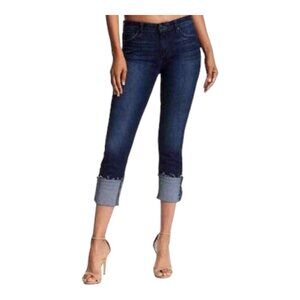 Joe's Jeans Women's Barb Cuff Mid Rise Crop Blue Jeans Size 25 Style 4500371793